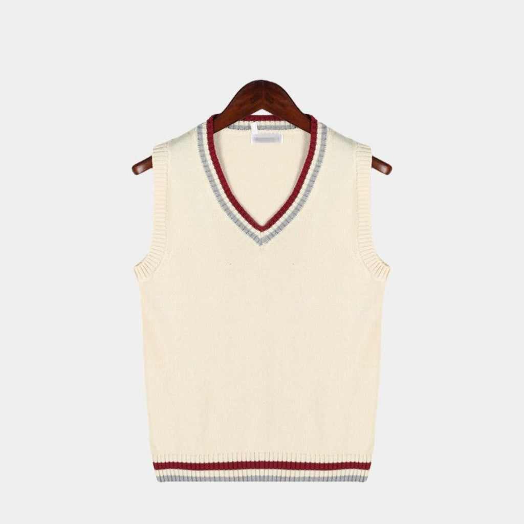 LUCAS | Klasyczny męski bezrękawnik z dekoltem w serek o nowoczesnym designie