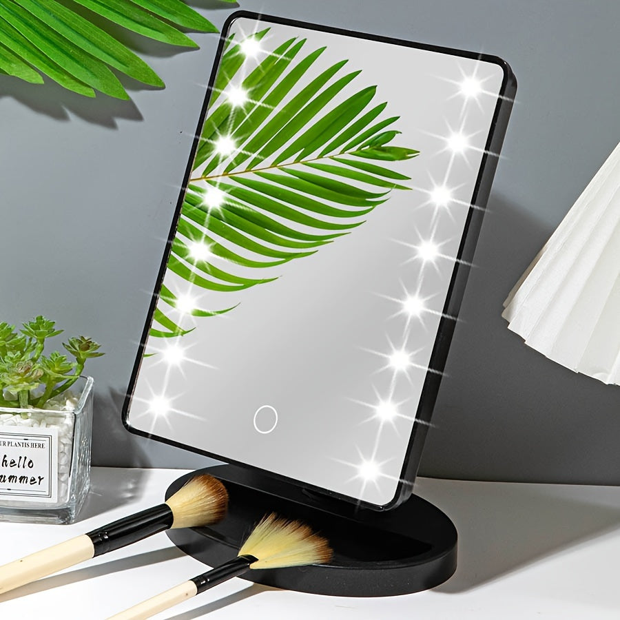GlowPerfect - Lusterko do Makijażu z 16 Regulowanymi LED