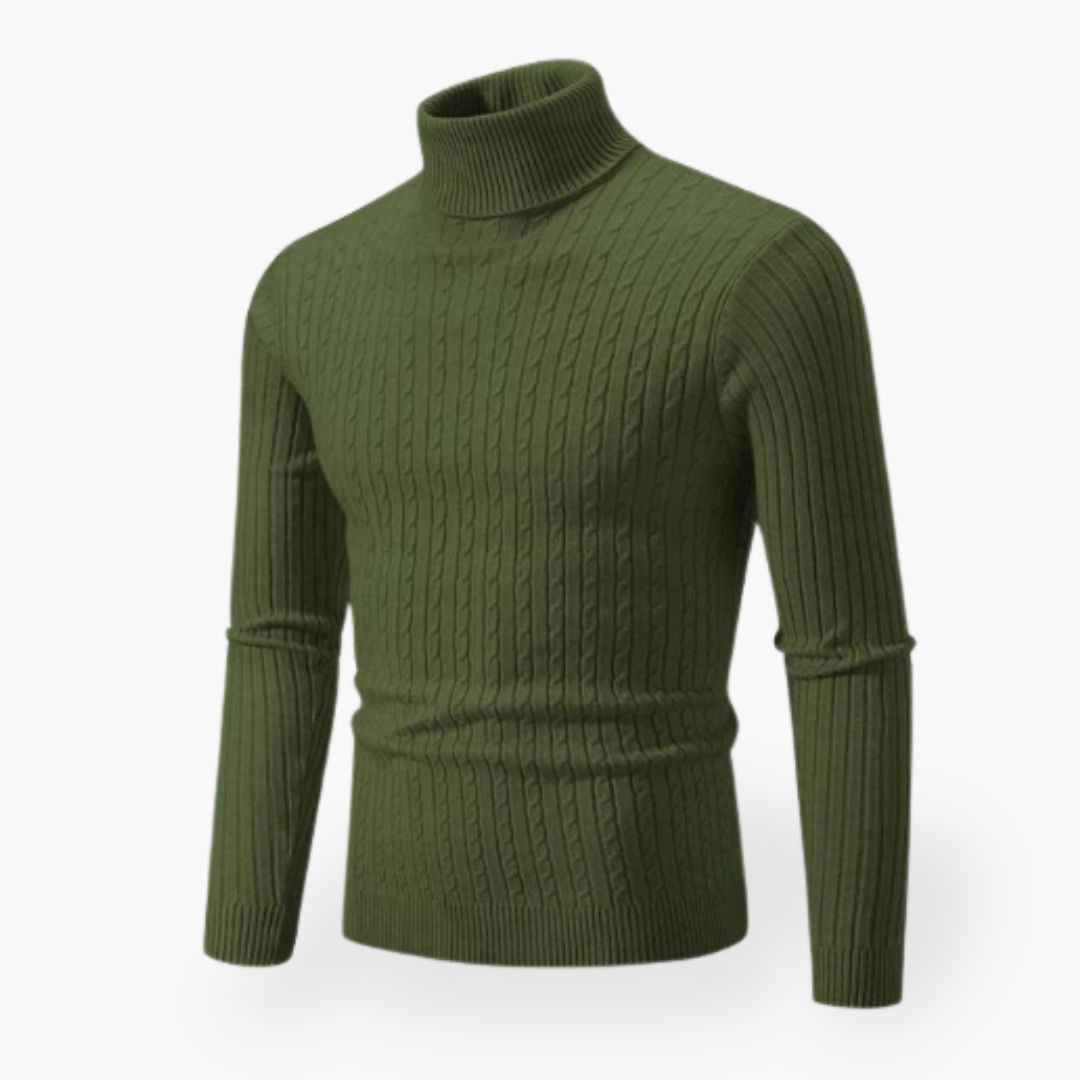 MARTIJN | Elegancki męski sweter z komfortowym wysokim kołnierzem