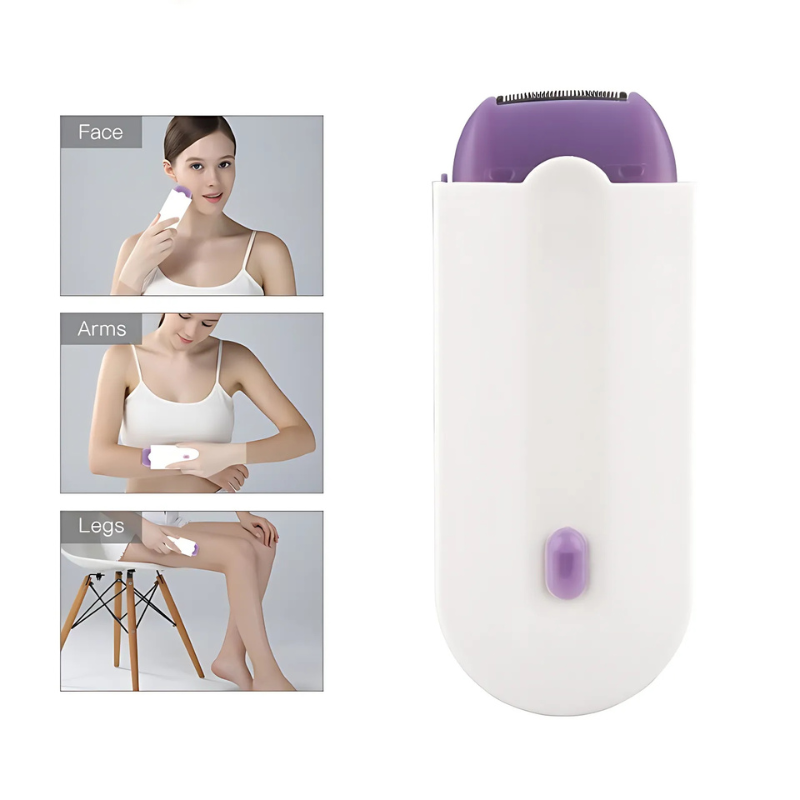 FluweelSmooth Pro | Urządzenie do depilacji laserowej | Bezbolesne usuwanie włosów | Sensa-Light Comfort