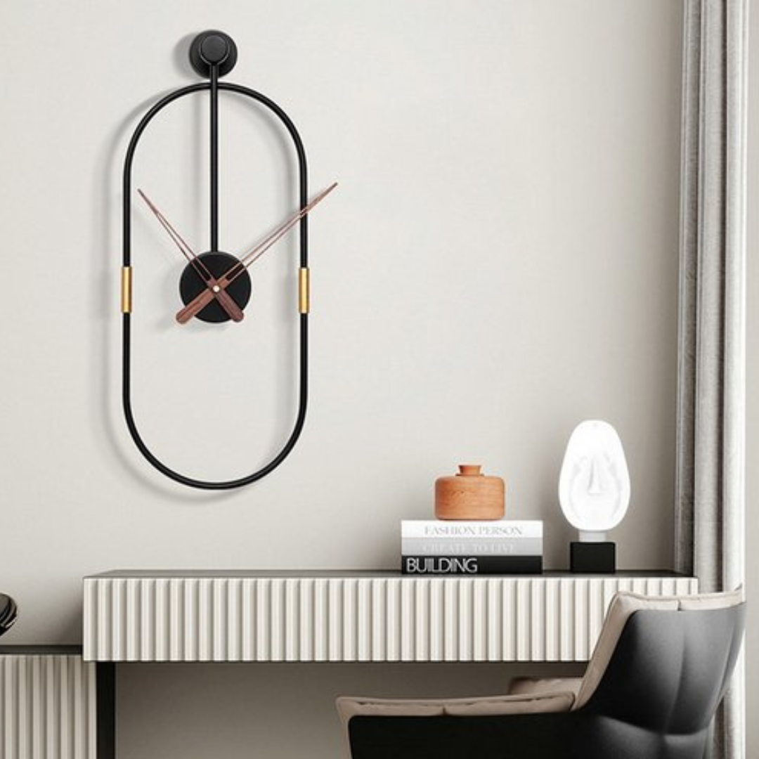Duży Minimalistyczny Zegar Ścienny