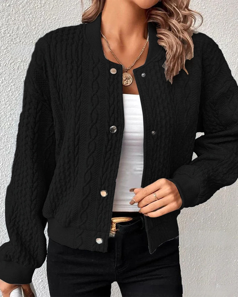 NORA | Klasyczny sweter damski z eleganckimi detalami guzików