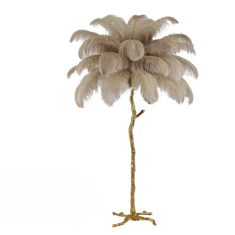 LuxeOstral - Nordic Ostrich Feather Floor Lamp