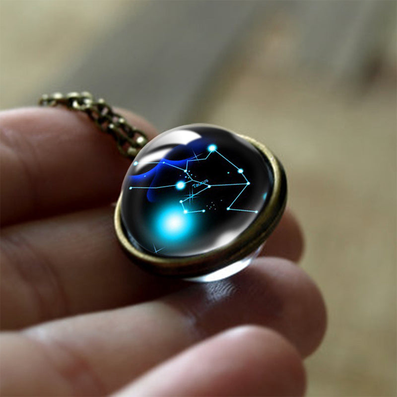 Szklany Wisiorek z 12 Znakami Zodiaku – Sofia