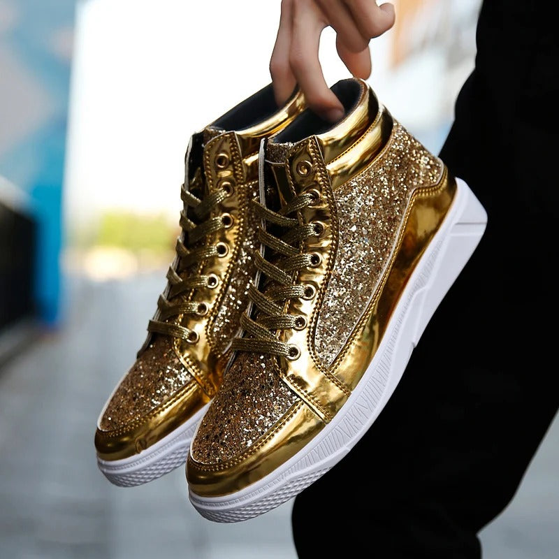 StijlForce | Męskie Sneakersy z Lśniącym Wykończeniem
