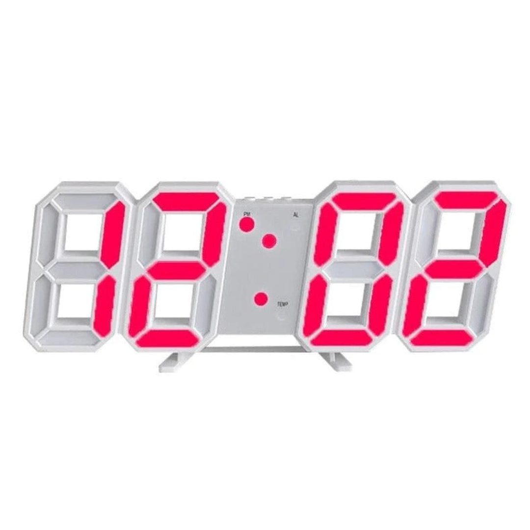 Nowoczesny Zegar Ścienny LED 3D z Cyfrowym Wyświetlaczem i Łatwą Obsługą