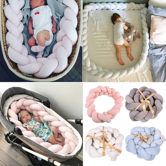 Ręcznie wykonany ochraniacz do łóżeczka