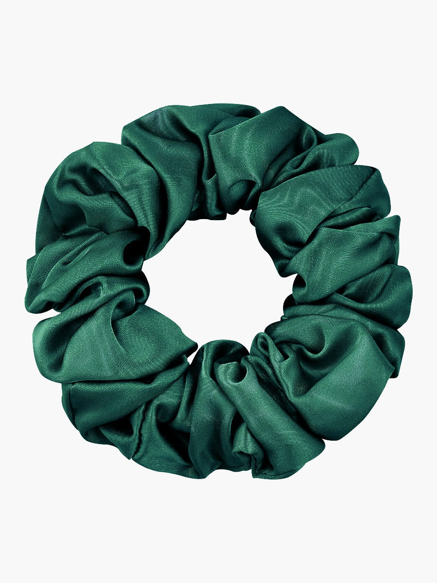 VelvetSilk - Jedwabne gumki do włosów w odcieniu Midnight (3,5 cm)