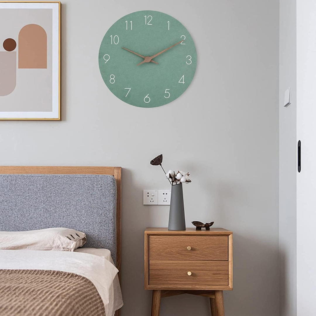 Minimalistyczny i elegancki drewniany zegar ścienny