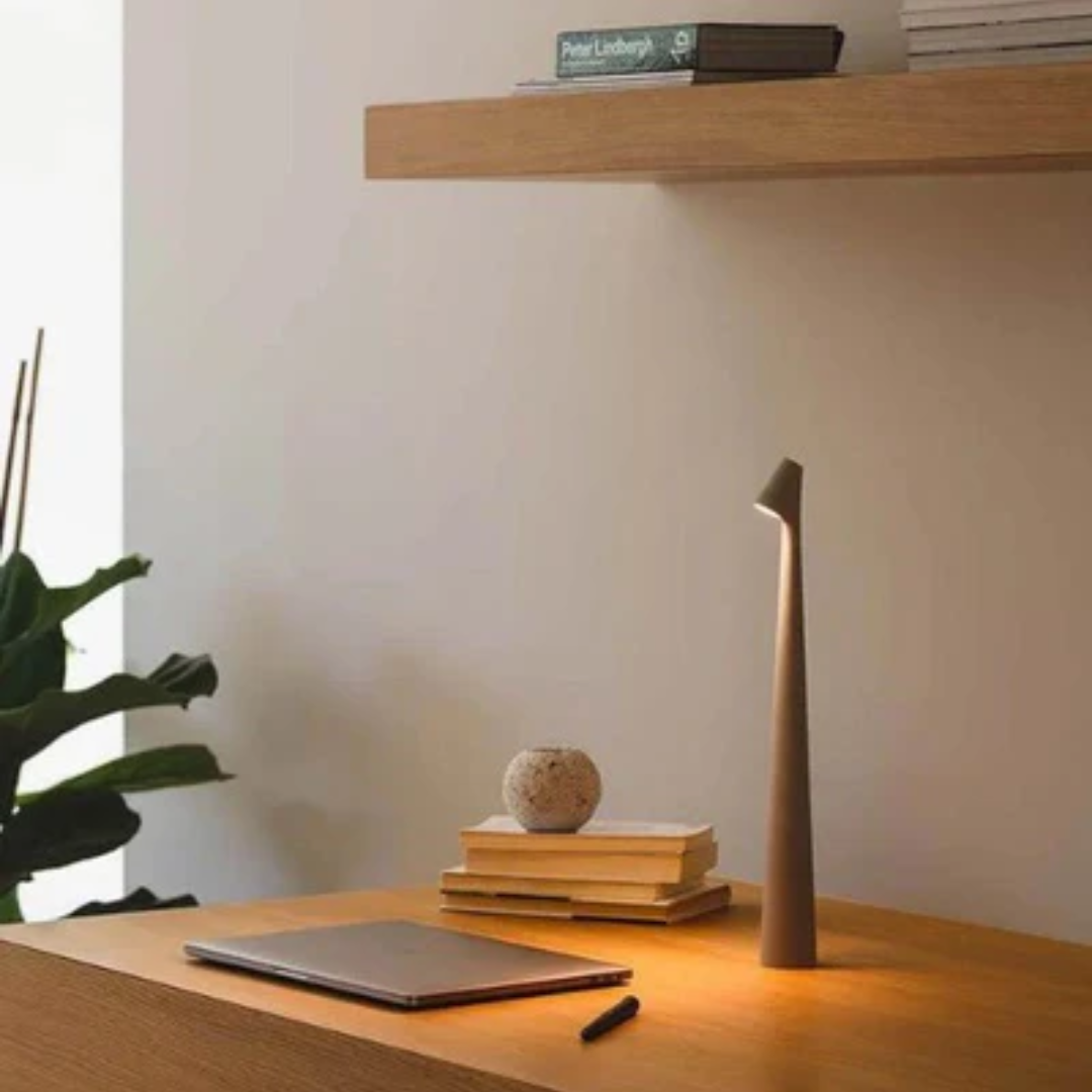 Bezprzewodowa Lampa Stołowa LED w Stylu Skandynawskim - Minimalistyczny Design
