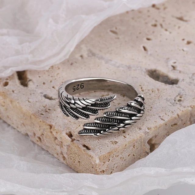 Metropolis Mystik | 925 Sterling Silver Guardian Angel Ring