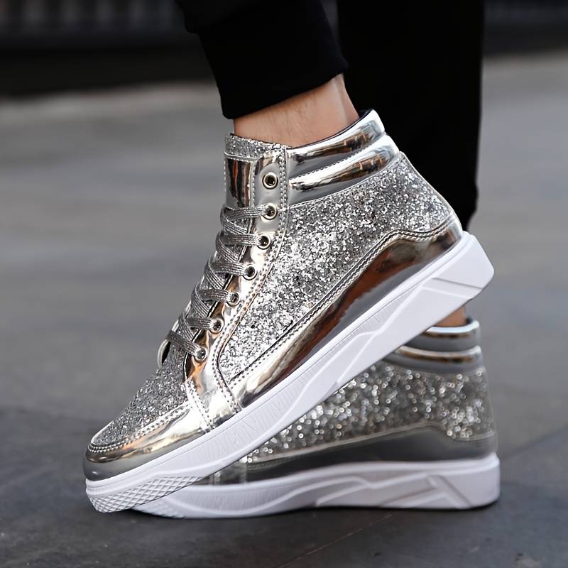 StijlForce | Męskie Sneakersy z Lśniącym Wykończeniem