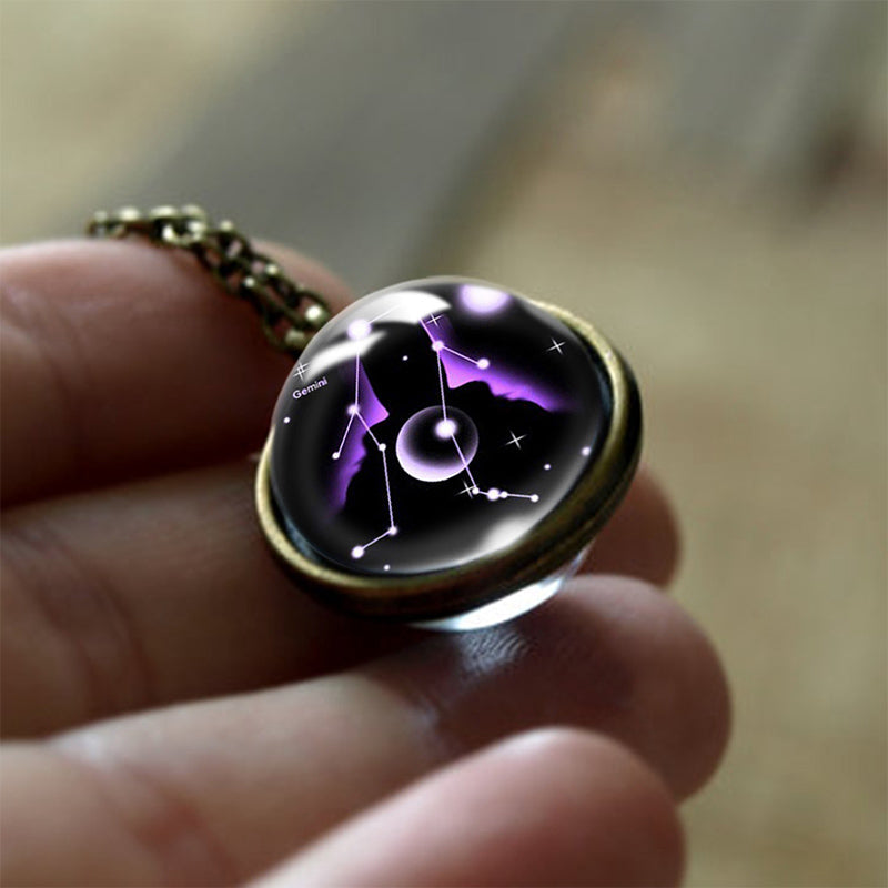 Szklany Wisiorek z 12 Znakami Zodiaku – Sofia