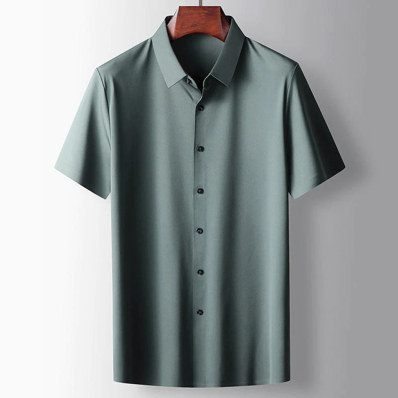 MARCEL | Męska elegancka koszulka polo z jedwabiu