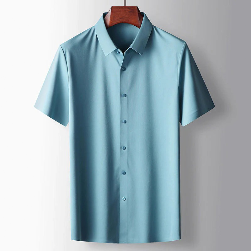 MARCEL | Męska elegancka koszulka polo z jedwabiu
