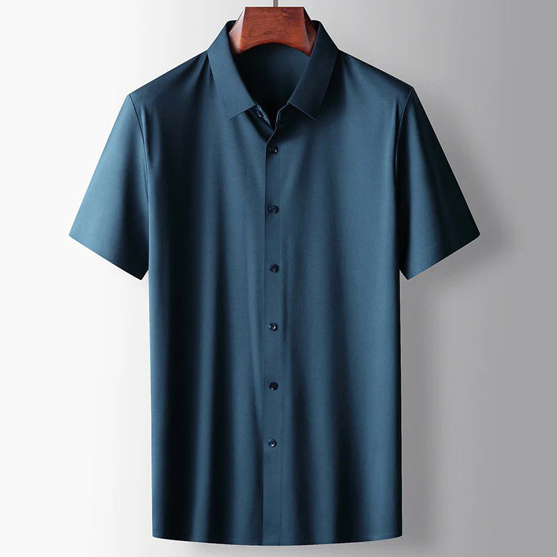 MARCEL | Męska elegancka koszulka polo z jedwabiu