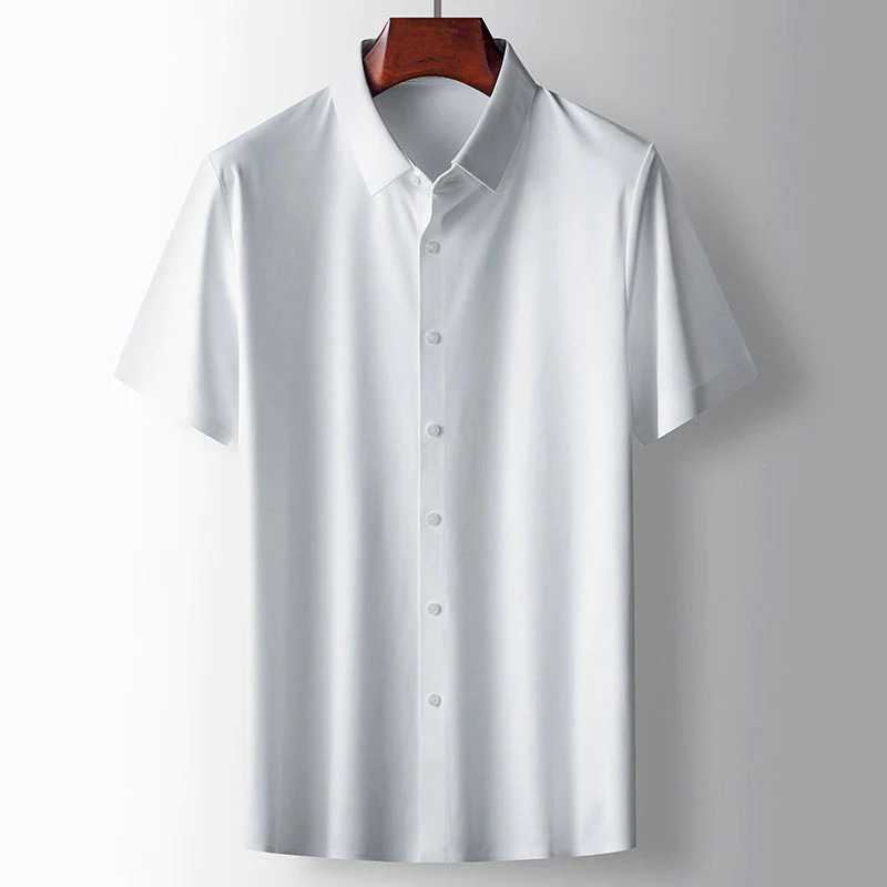 MARCEL | Męska elegancka koszulka polo z jedwabiu