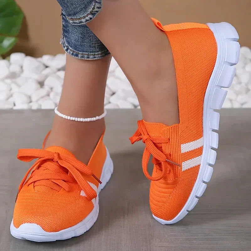 Lila | Kobiece Sportowe Buty Dzianinowe z Oddychającą Strukturą