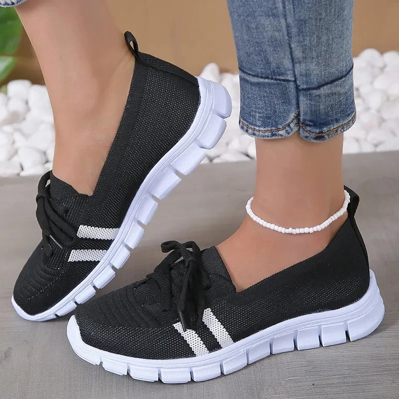 Lila | Kobiece Sportowe Buty Dzianinowe z Oddychającą Strukturą