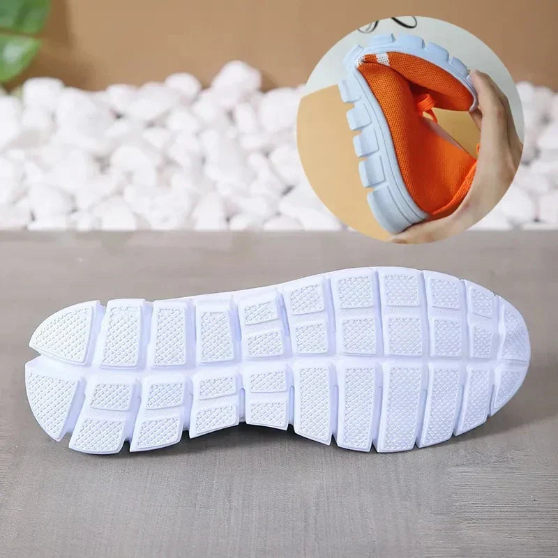Lila | Kobiece Sportowe Buty Dzianinowe z Oddychającą Strukturą
