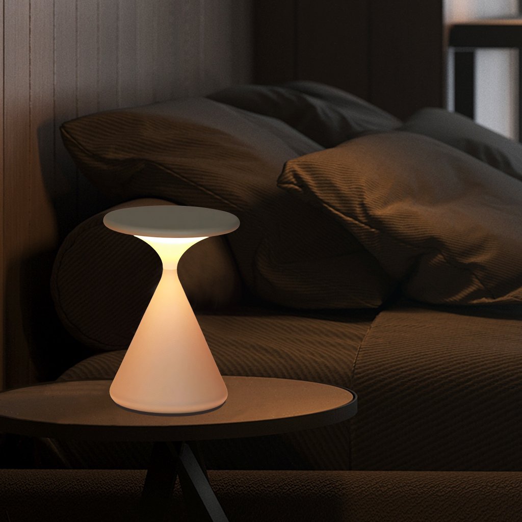 Bezprzewodowa Lampa Stołowa Amos w Kształcie Klepsydry