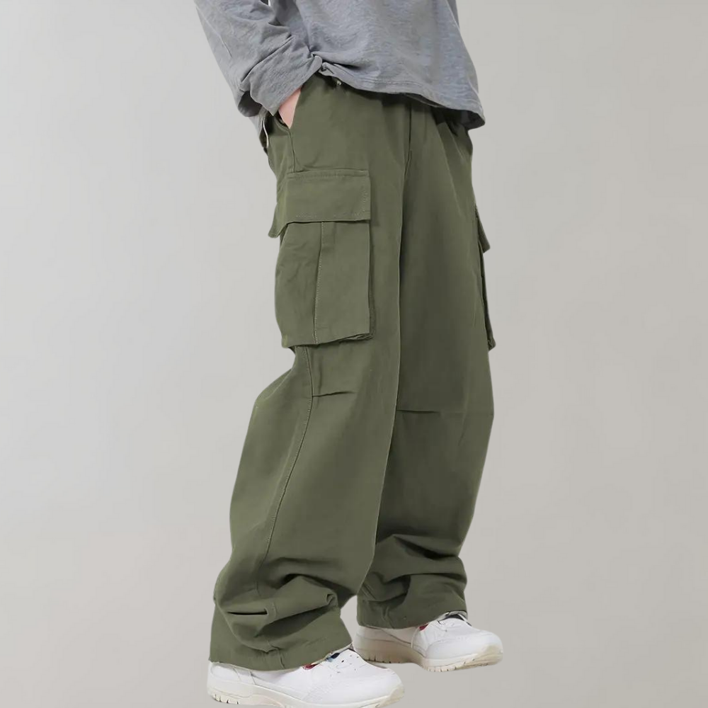 Luźne Spodnie - Oversized Cargo Pants