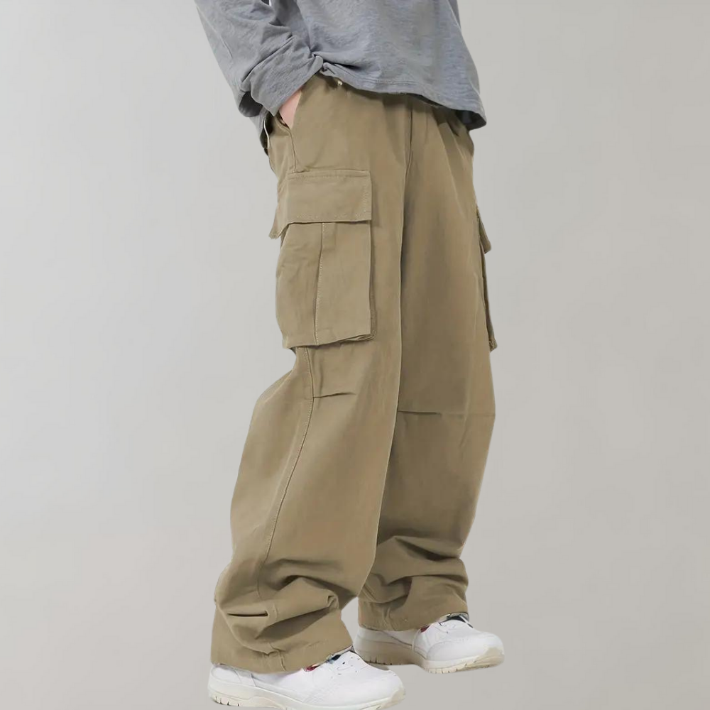Luźne Spodnie - Oversized Cargo Pants