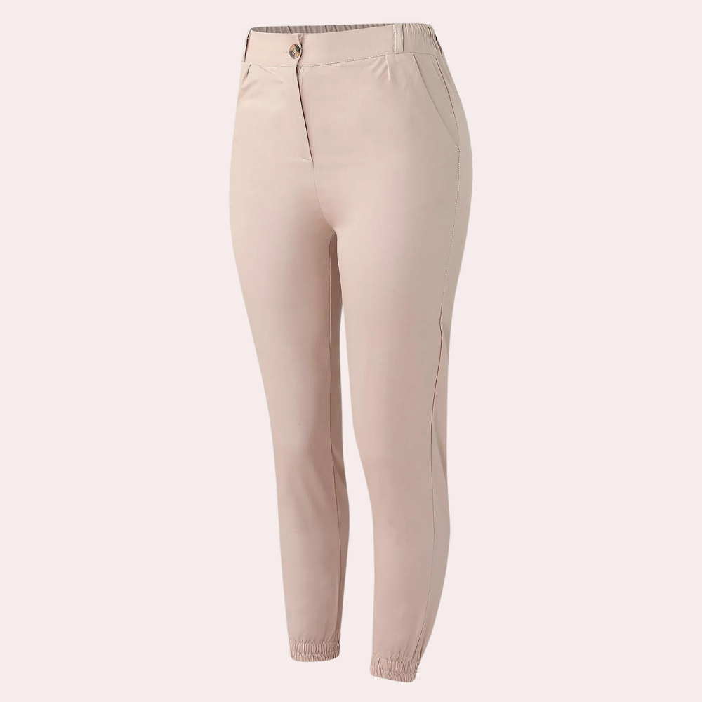 EMMILY - Eleganckie Spodnie Damskie z Wąskimi Nogawkami