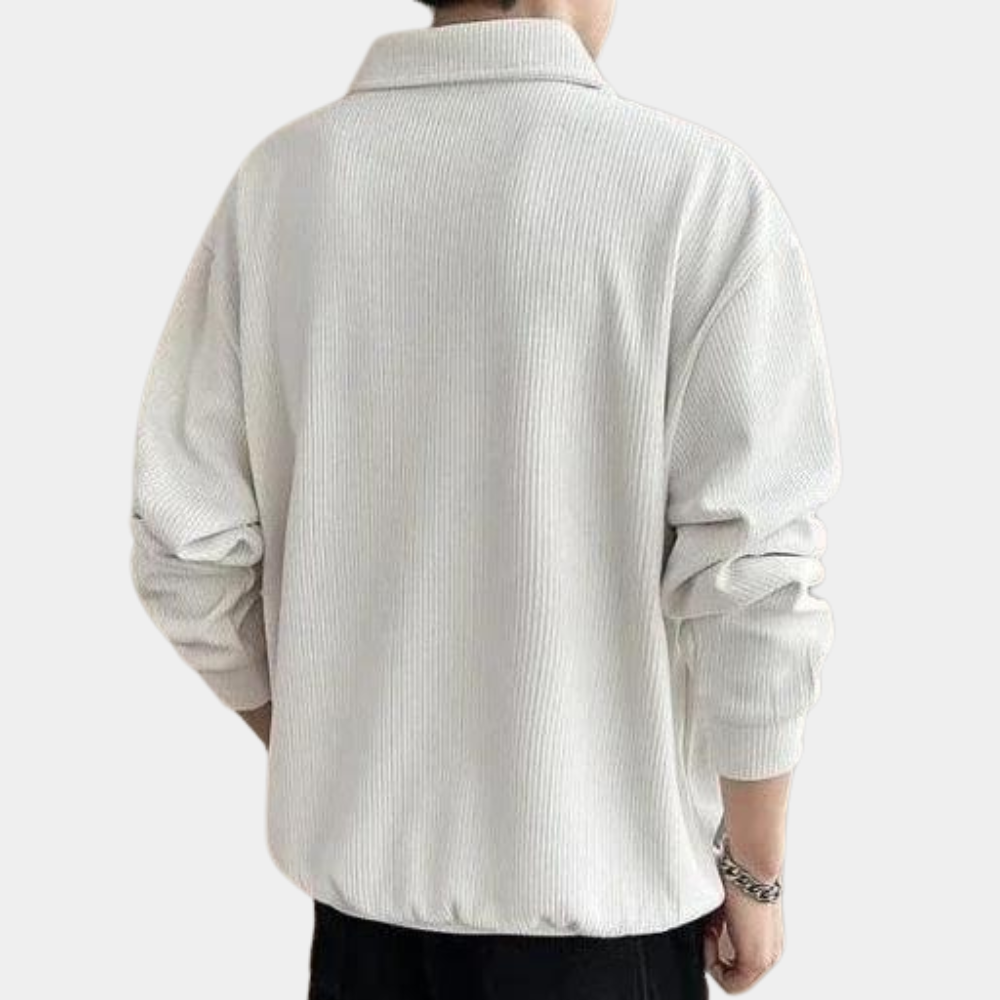 Noah - Męski Sweter z Pół-Zipem