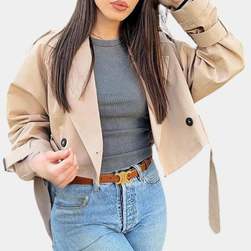 Eva | Elegancka Krótka Kurtka Damska