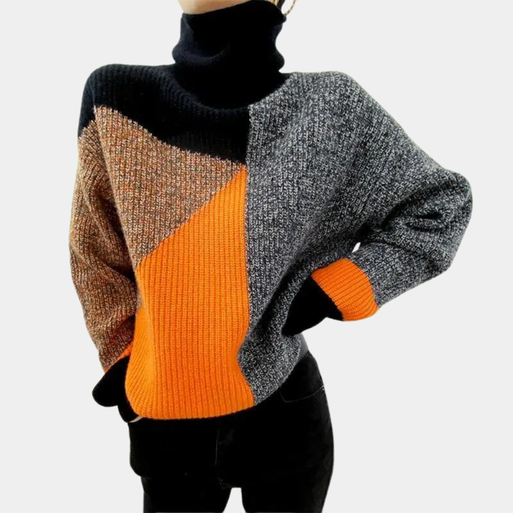 LOLA - Sweter z Golfem dla Kobiet