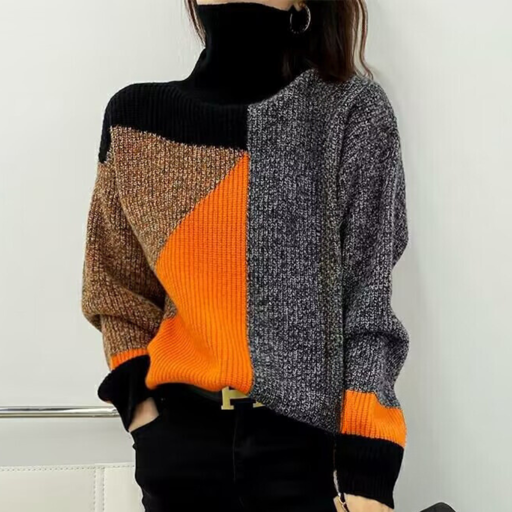 LOLA - Sweter z Golfem dla Kobiet