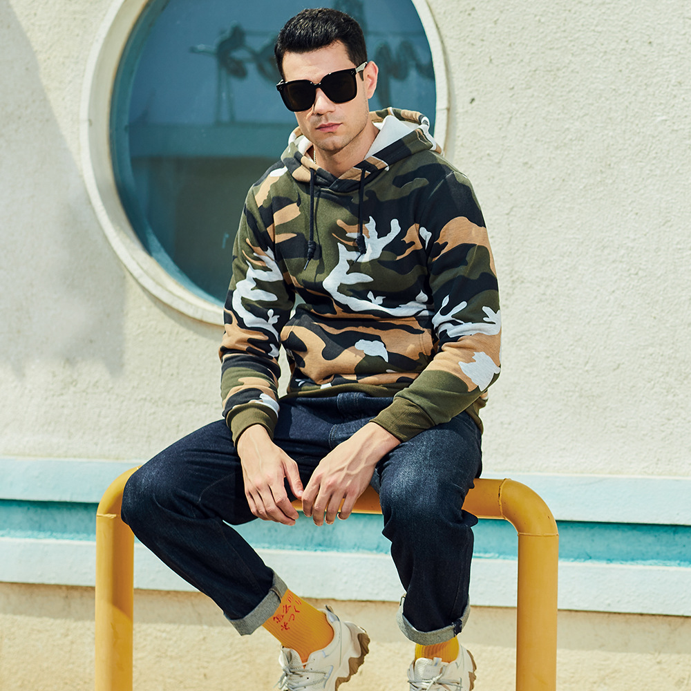 CAMO - Męska Hoodie z Kapturem