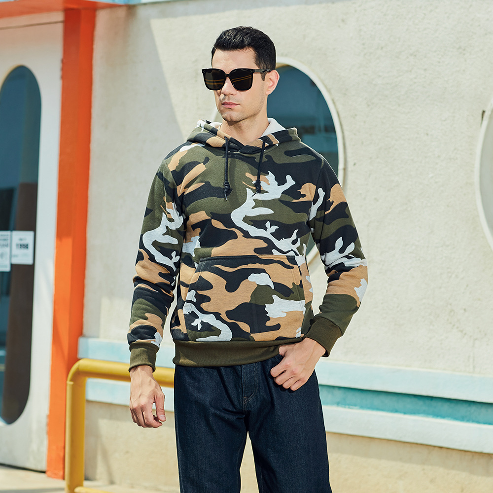 CAMO - Męska Hoodie z Kapturem