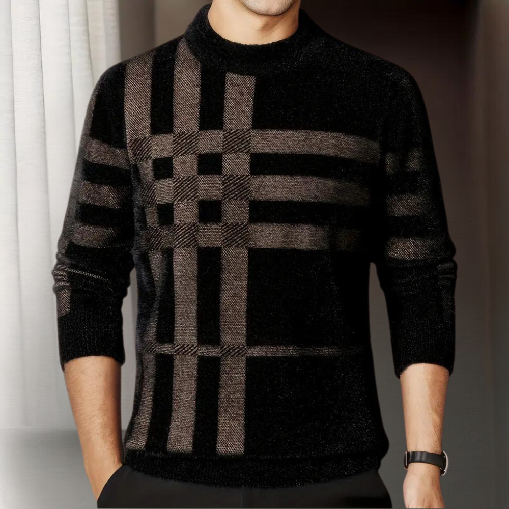 JUSTIN - Męski Sweter z Miękkiego Materiału