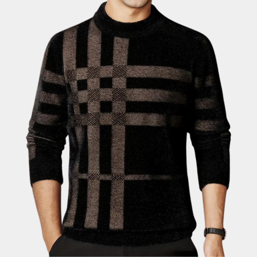 JUSTIN - Męski Sweter z Miękkiego Materiału