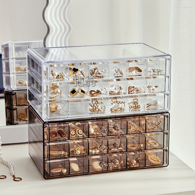 JewelVault - Trójwarstwowy organizer na pierścionki i kolczyki