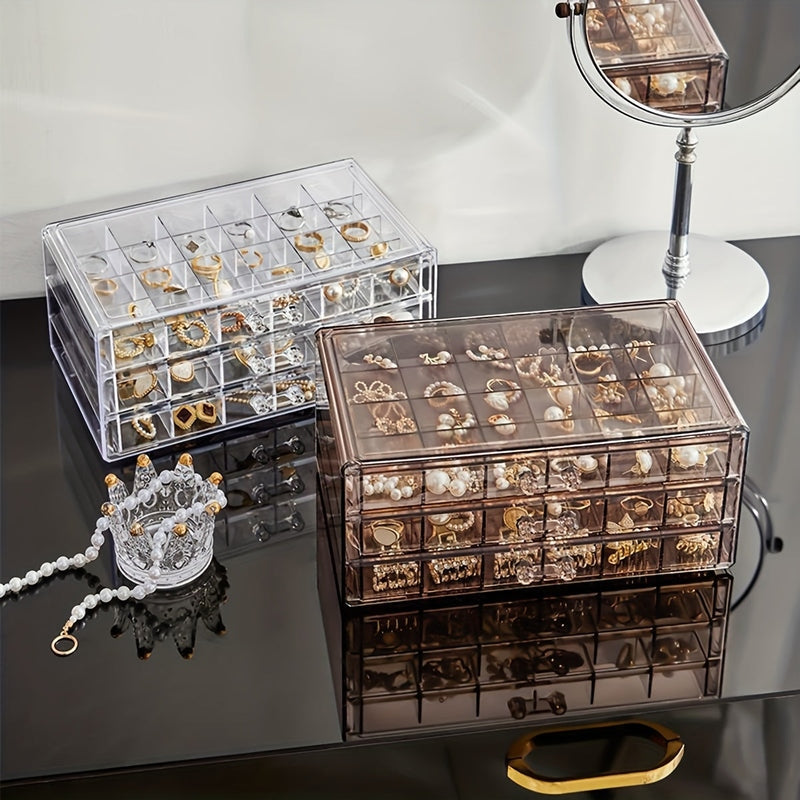 JewelVault - Trójwarstwowy organizer na pierścionki i kolczyki