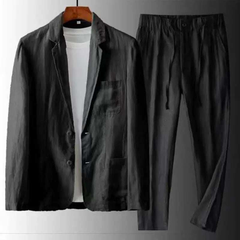 Men's Casual Linen Set
