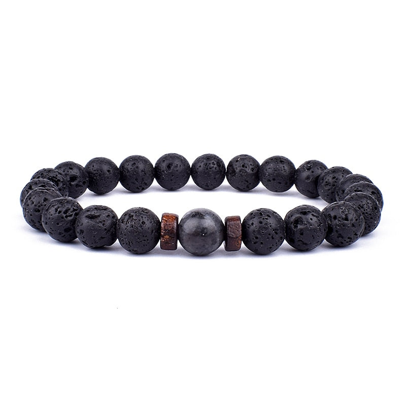 Lava Men | Natural Lava Stone Bracelet