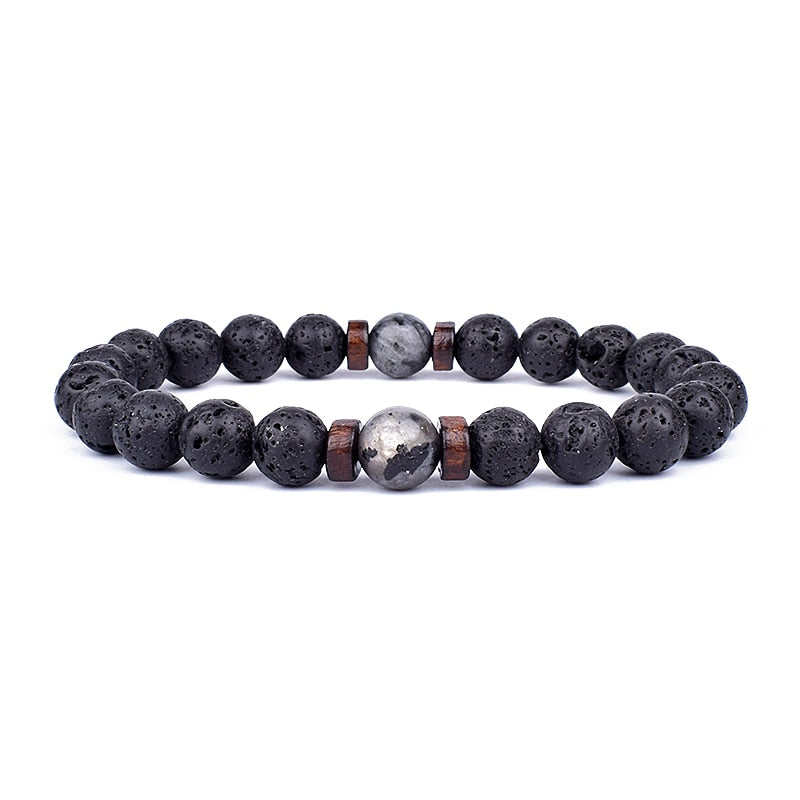 Lava Men | Natural Lava Stone Bracelet