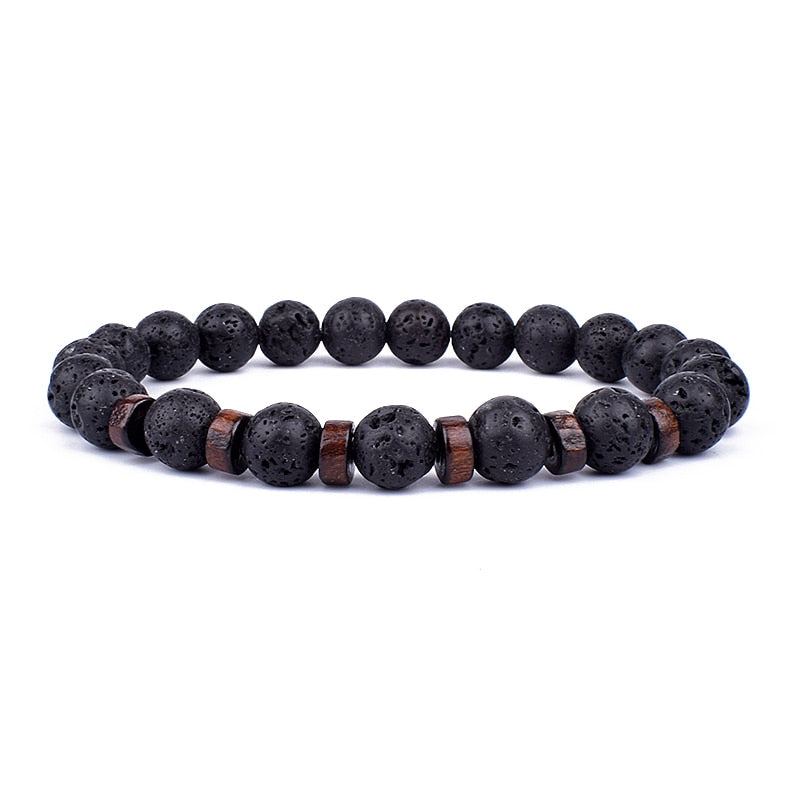 Lava Men | Natural Lava Stone Bracelet