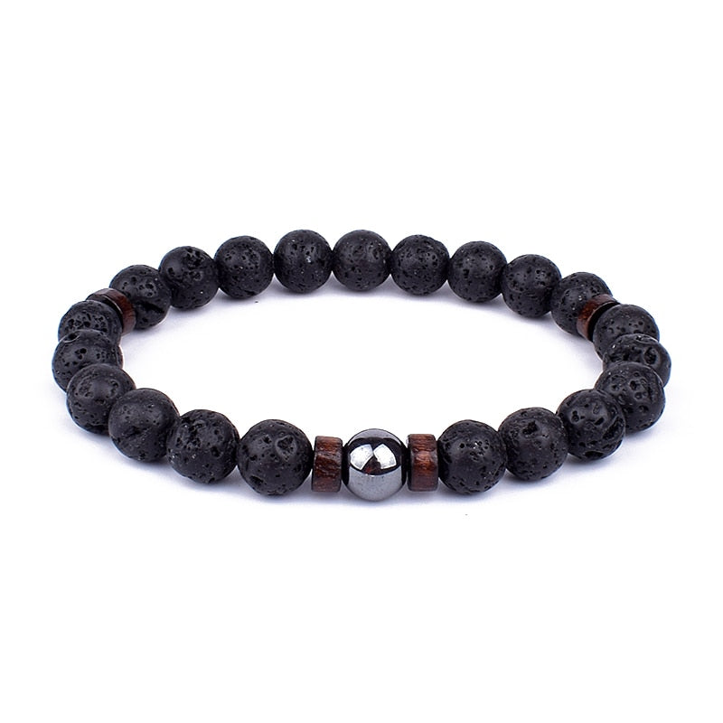 Lava Men | Natural Lava Stone Bracelet