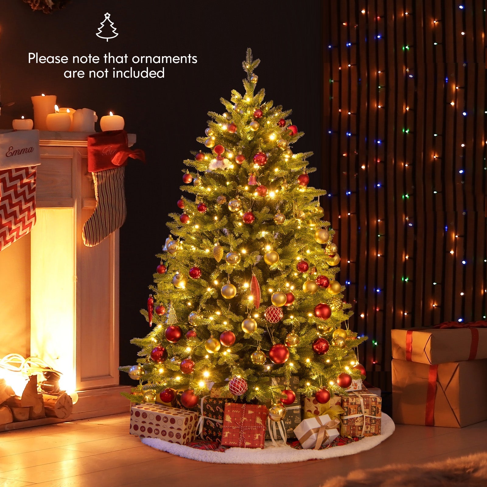 FestiveFir – Składana Choinka z Realistycznymi Gałązkami i Oświetleniem LED