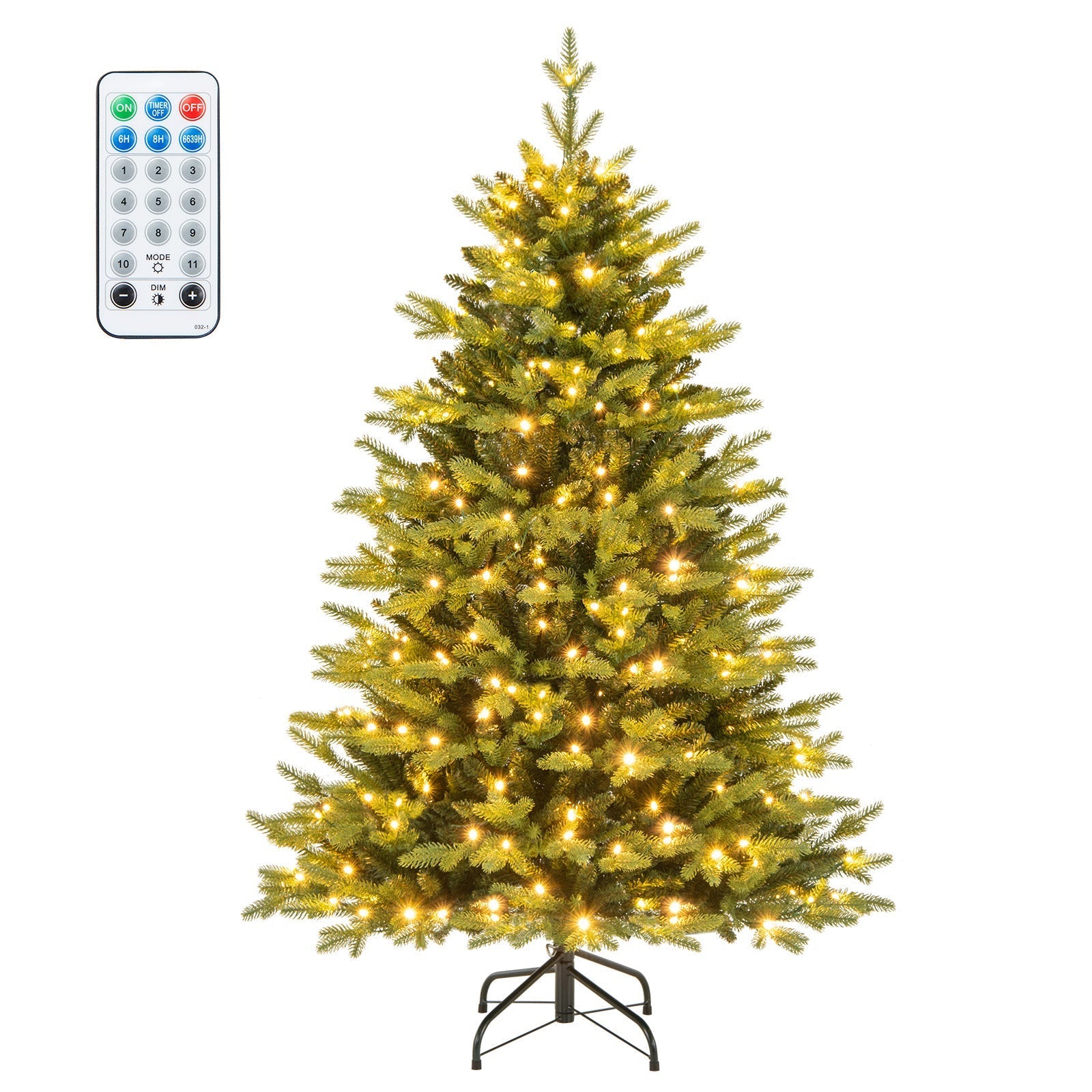 FestiveFir – Składana Choinka z Realistycznymi Gałązkami i Oświetleniem LED