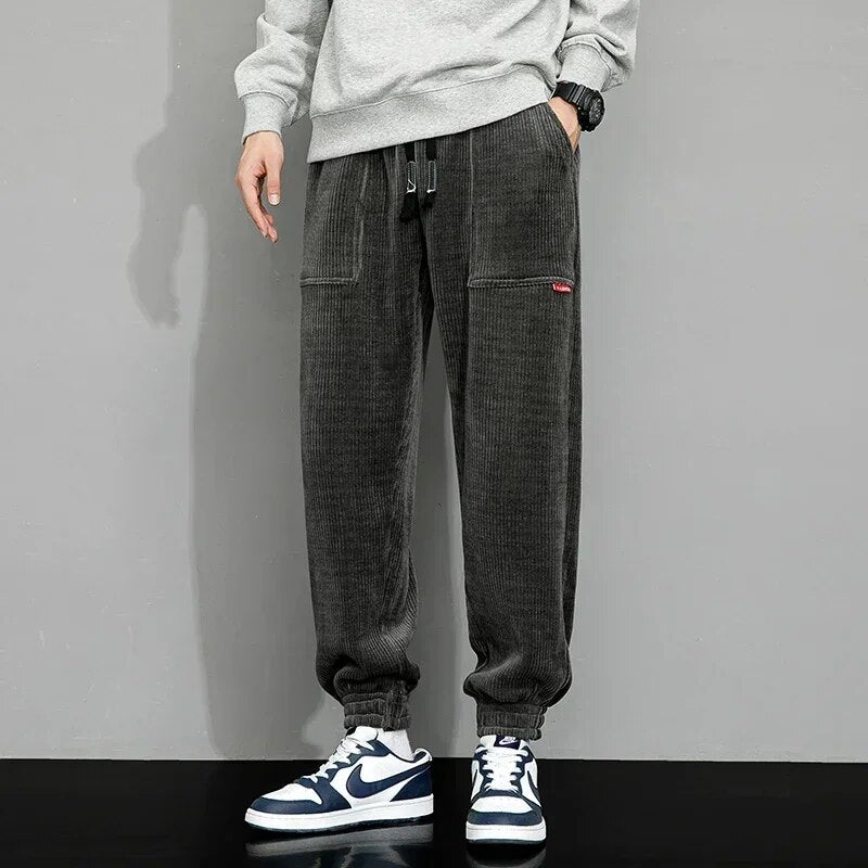 Liam | Męskie zimowe spodnie dresowe