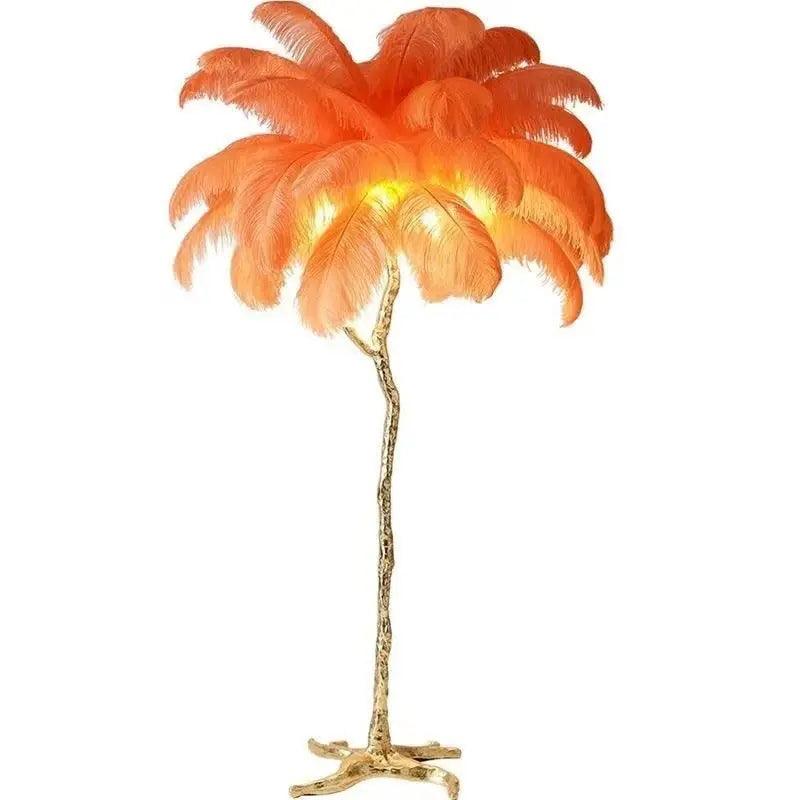 LuxeOstral - Nordic Ostrich Feather Floor Lamp
