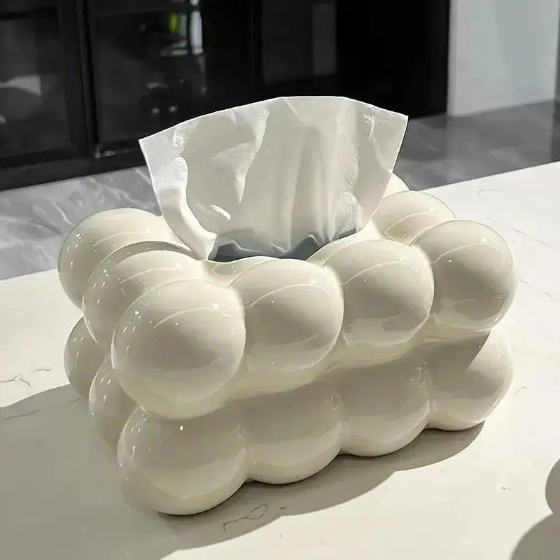 GraceBox - Elegancki Ceramiczny Uchwyt na Chusteczki