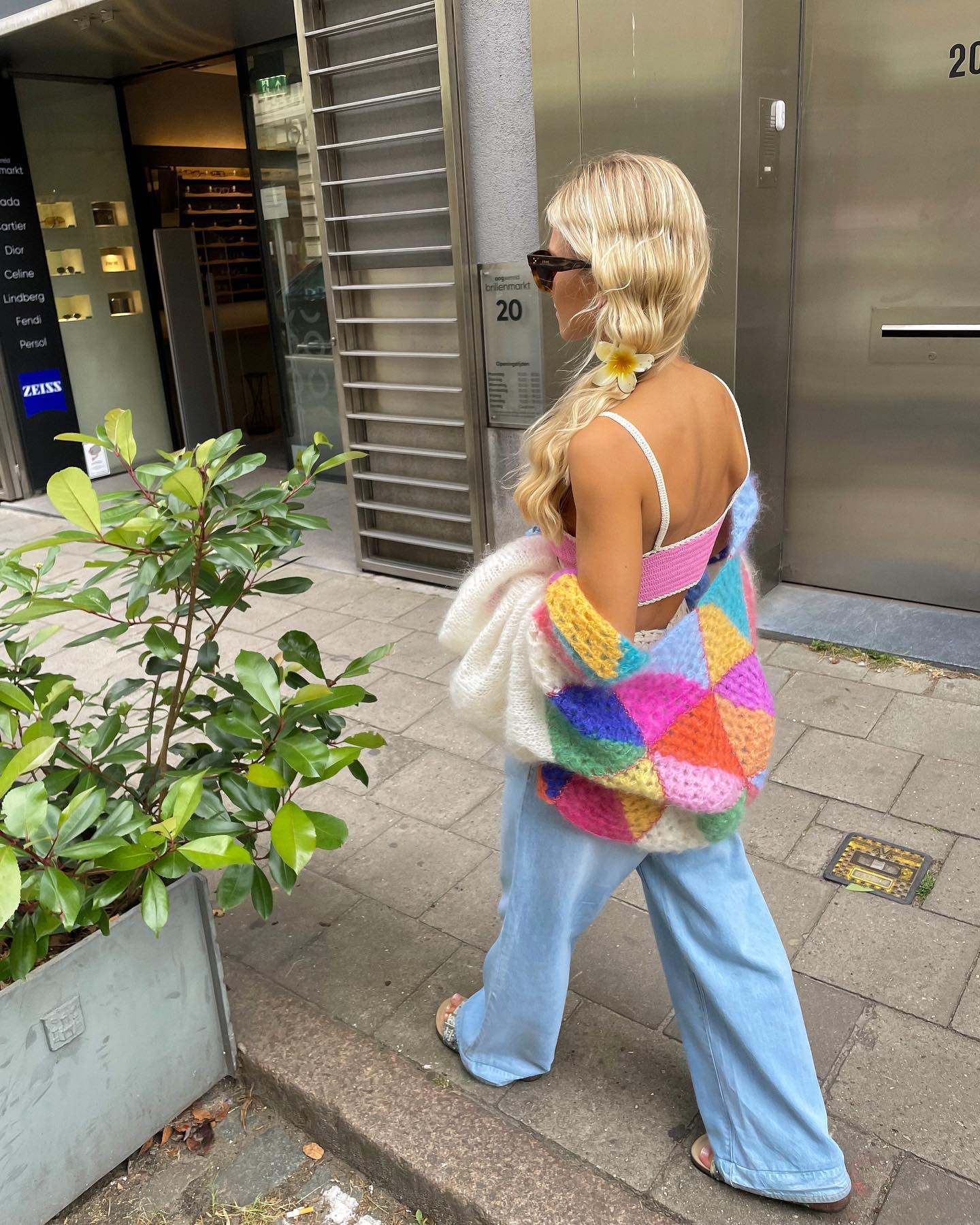 Lotte | Kardigan w kolorowy patchwork