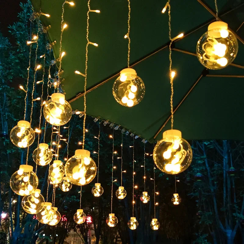 FairyGlow | Zewnętrzny Wianek LED z Oświetleniem